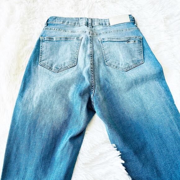 Polo Wear Distressed Skinny Jeans Raw Hem Size 40 US 6 Women’s - Picture 3 of 6